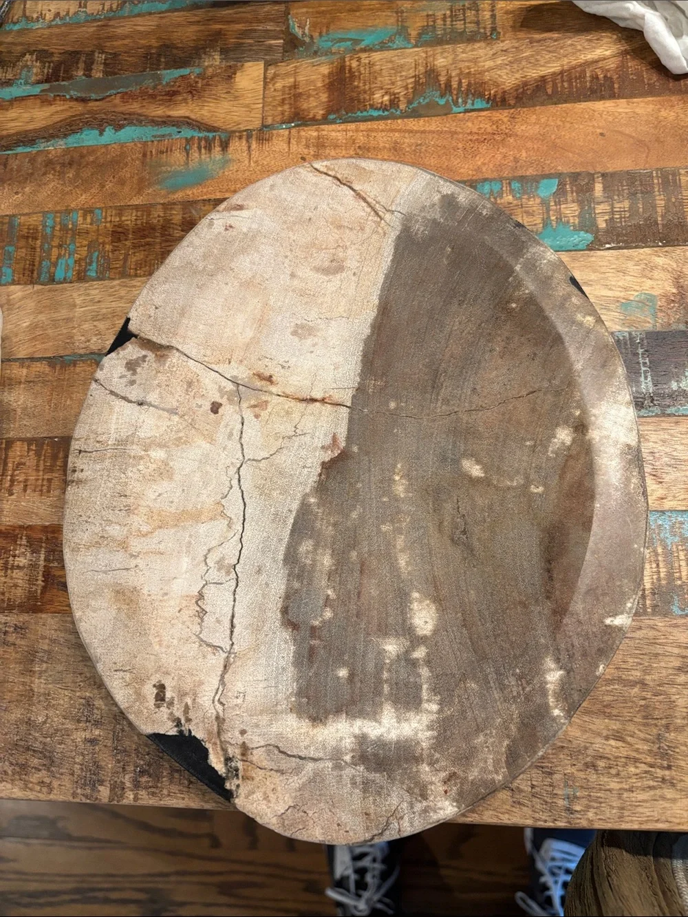 Large Petrified Wood Charcuterie West Elm MSRP $ 120 Never Used